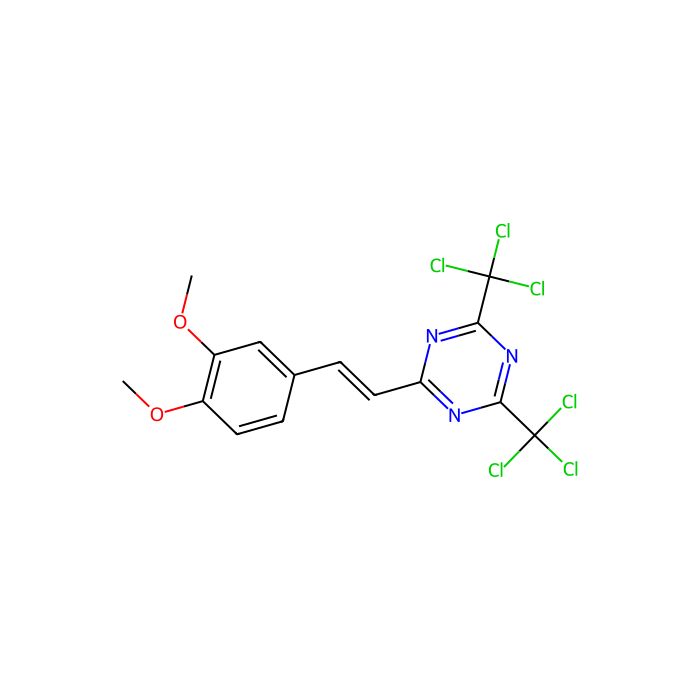 2-(3,4-二甲氧基苯乙烯基)-4,6-双(三氯甲基)-1,3,5-三嗪