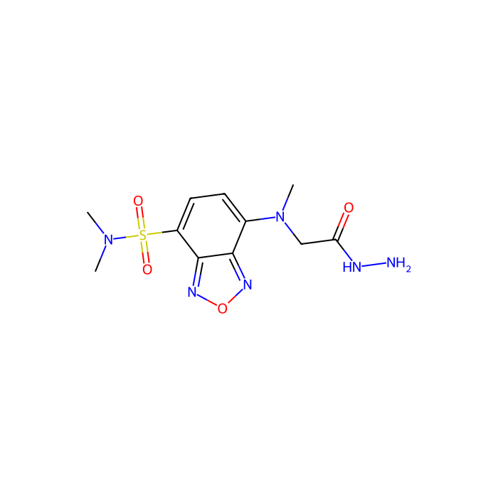 DBD-CO-Hz [=4-(N,N-二甲基氨基磺酰)-7-(N-肼基羰甲基-N-甲基)氨基-2,1,3-苯并恶二唑][用于高效液相色谱标记]