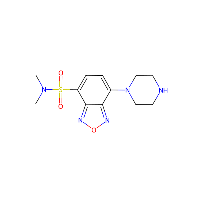 DBD-PZ [=4-(N,N-二甲氨基磺酰基)-7-哌嗪-2,1,3-苯并恶二唑][用于高效液相色谱标记]