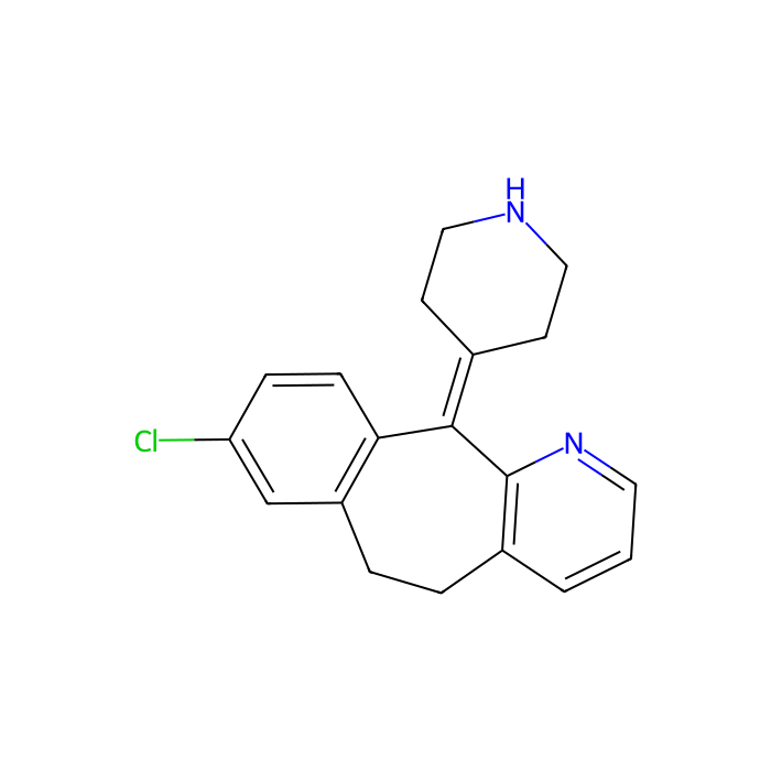 脱羧氯雷他定, 组胺 H1 受体拮抗剂
