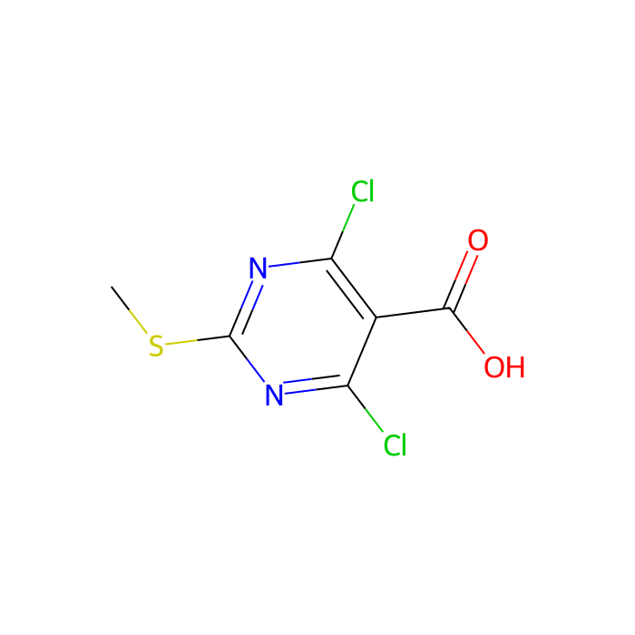 4,6-二氯-2-(甲巯基)嘧啶-5-甲酸