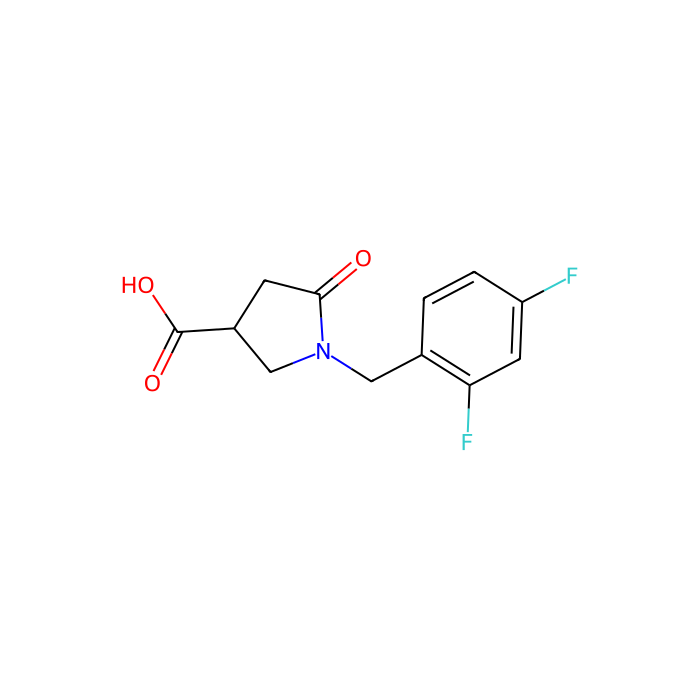 1-(2,4-二氟苄基)-5-氧吡咯烷-3-羧酸