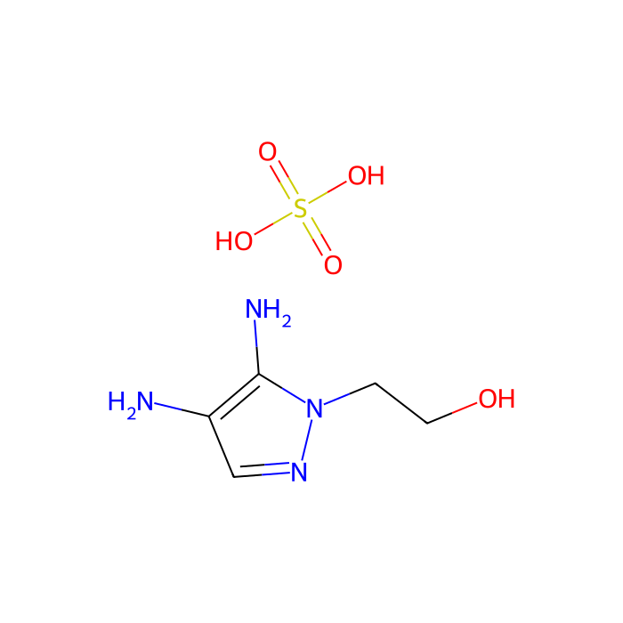 4,5-二氨基-1-(2-羟乙基)吡唑硫酸盐