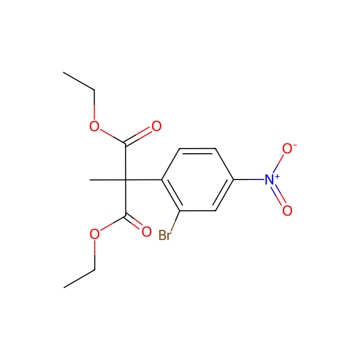 2-(2-溴-4-硝基苯基)-2-甲基丙二酸二乙酯