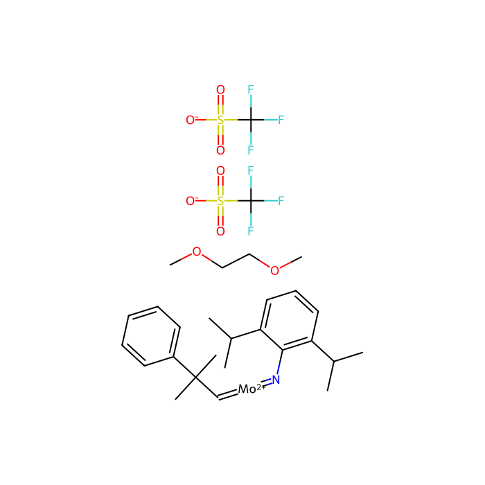 2,6-二异丙基苯基亚氨基新芽孢杆菌钼（VI）双（三氟甲磺酸盐）二甲氧基乙烷加合物