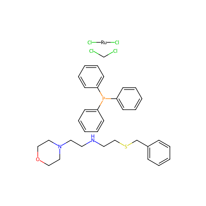 二氯[rel-[N（R）]-N-[2-[（R）-（苯甲基）硫代-κS]乙基]-4-吗啉乙胺-κNN4，κN4]（三苯基膦）钌（II）。用二氯甲烷