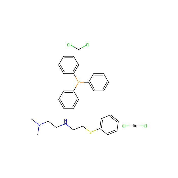 二氯[rel-[N2（S）]-N1，N1-二甲基-N2-[2-[（R）-苯硫基-κS]乙基]-1,2-乙二胺-κNN1，κN2]（三苯基膦）钌（II） ），已编译。用二氯甲烷
