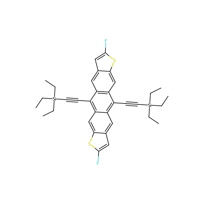 2,8-二氟-5,11-双（三乙基甲硅烷基乙炔基）蒽噻吩，正反异构体的混合物