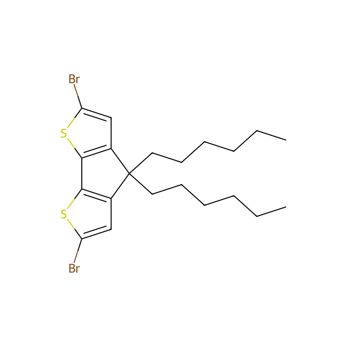 2,6-二溴-4,4-二己基-4H-环戊[2,1-b; 3,4-b']二噻吩