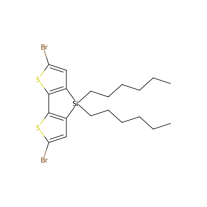 2,6-二溴-4,4-二己基-4H-silolo [3,2-b：4,5-b']二噻吩