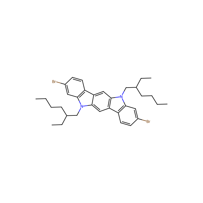 3,9-二溴-5,11-双（2-乙基己基）-5,11二氢吲哚[3,2-b]咔唑