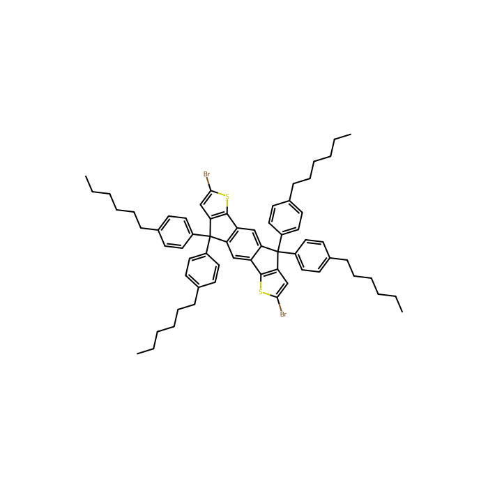 2,7-二溴-4,9-二氢-4,4,9,9-四（4-己基苯基）-s-indaceno [1,2-b：5,6-b']二噻吩