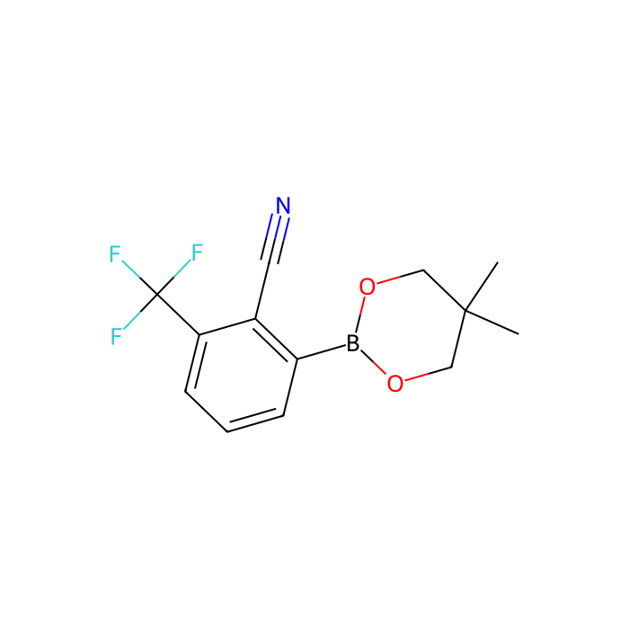 2-（5,5-二甲基-1,3,2-二氧杂硼烷-2-基）-6-（三氟甲基）苄腈