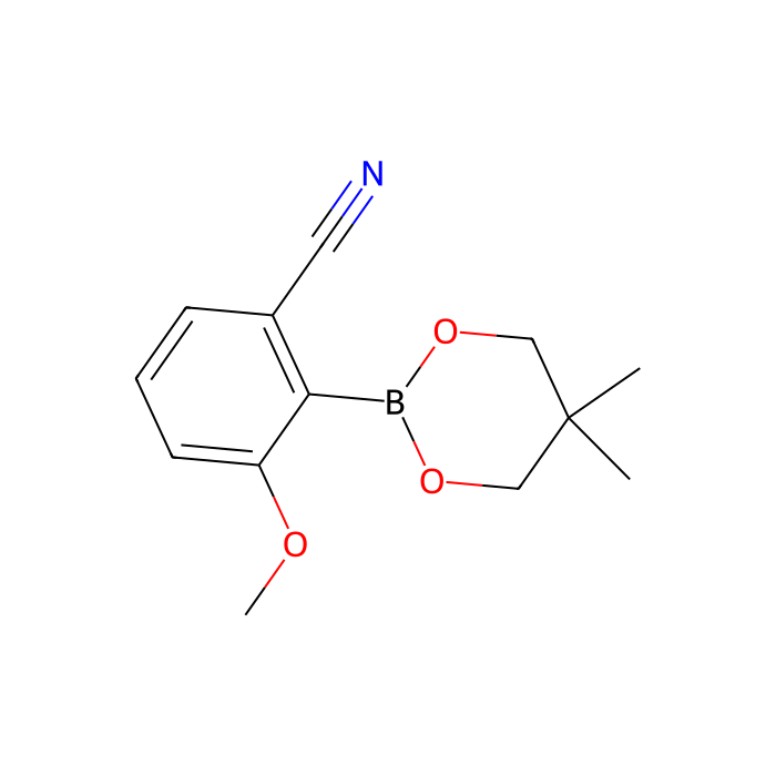 2-（5,5-二甲基-1,3,2-二氧杂硼烷-2-基）-3-甲氧基苄腈