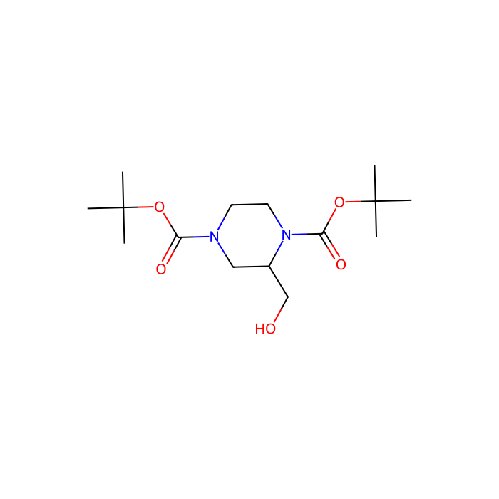1,4-双(Boc)-2-哌嗪甲醇