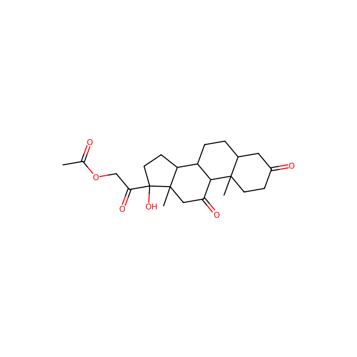 17-alpha,21-二羟基-5-beta-孕甾烷-3,11,20-三酮 21-乙酸酯