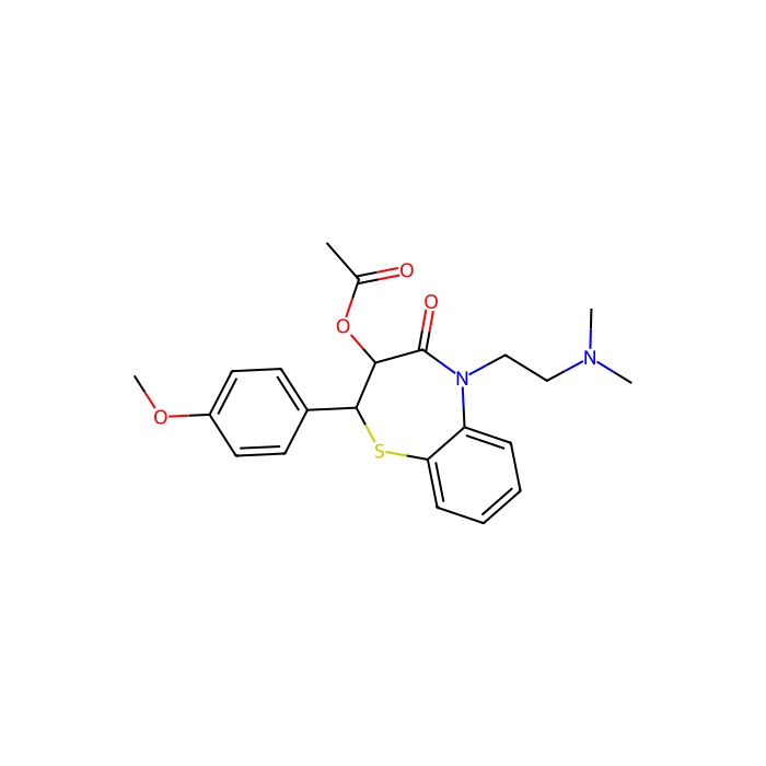 地尔硫卓, 5-HT 3A 的通道阻断剂;Ca v1.1 的通道阻断剂;Ca v1.2 的通道阻断剂;Ca v1.3 的通道阻断剂;Ca v1.4 的通道阻断剂;K v1.1 的通道阻断剂;K v1.2 的通道阻断剂;K v1.5 的通道阻断剂;K v1.7 的通道阻断剂;K v3.1 的通道阻断剂