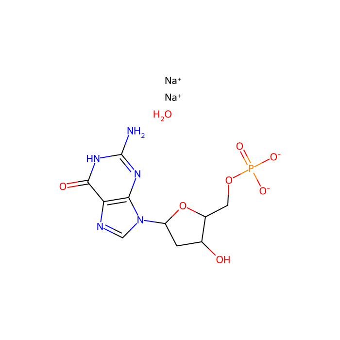 2′-脱氧鸟苷-5′-一磷酸 二钠盐 水合物