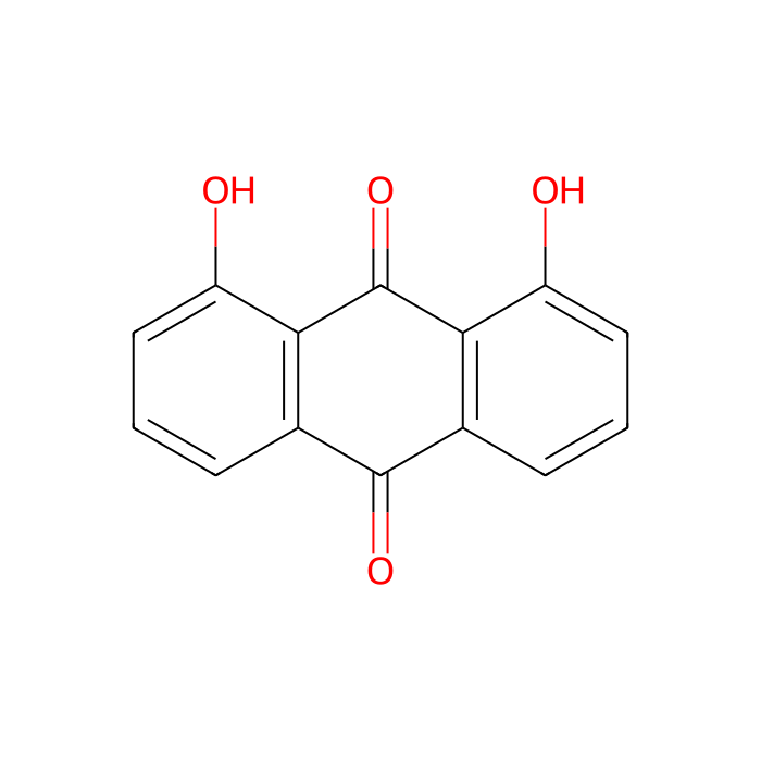 1,8-二羟基蒽醌, 维甲酸 X 受体α拮抗剂
