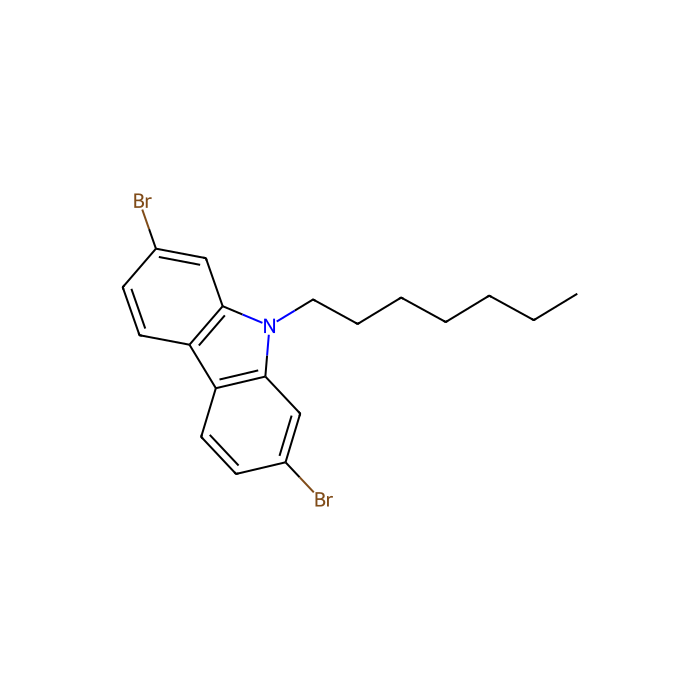 2,7-二溴-9-庚基-9H-咔唑