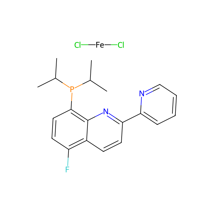 二氯[8-(二异丙基膦基)-5-氟-2-(2-吡啶基)喹啉]铁(II)