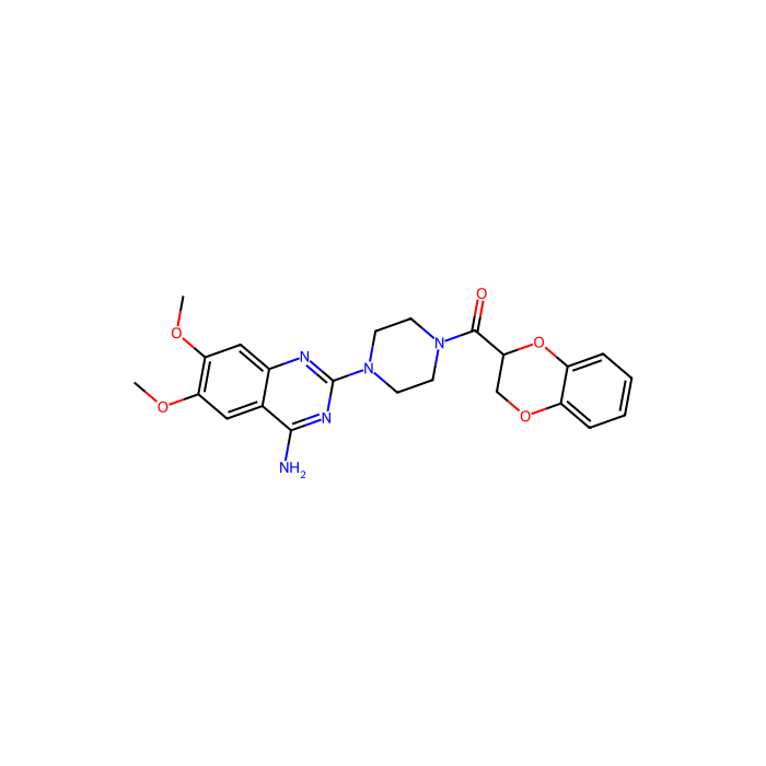 多沙唑嗪, α 1A 肾上腺素受体拮抗剂；α 1B 肾上腺素受体拮抗剂；α 1D 肾上腺素受体拮抗剂