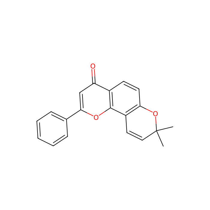 6'',6''-二甲基吡喃[2'',3'':7,8]黄酮