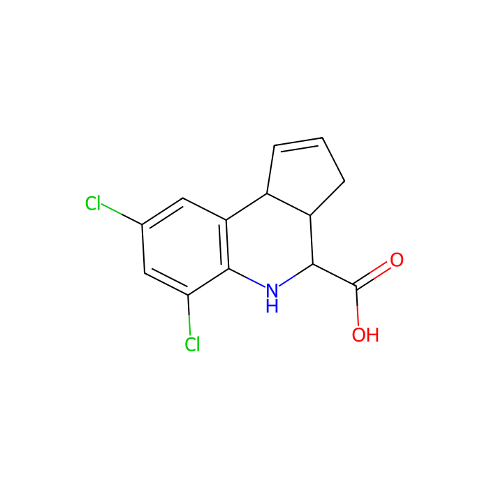 6,8-二氯-3a,4,5,9b-四氢-3H-环戊二烯[c]喹啉-4-羧酸