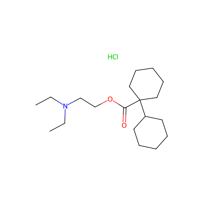 盐酸双环维林, 肌卡因乙酰胆碱受体 M1 拮抗剂