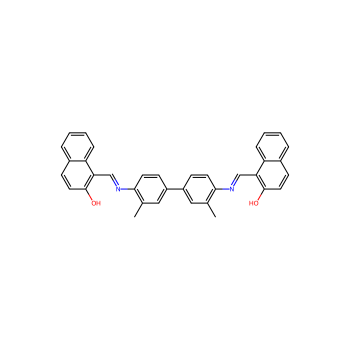 1,1'-(((3,3'-二甲基-[1,1'-联苯]-4,4'-二基)双(吖嗪基亚基))双(亚甲基亚基))双(萘-2-酚)