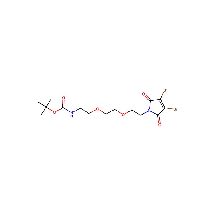 3,4-二溴-马来酰亚胺-PEG2-Boc-胺