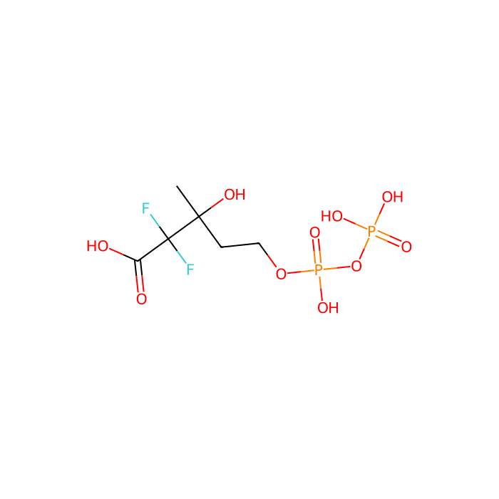 2,2-difluoromevalonate 5-diphosphate, 二磷酸戊二酸脱羧酶抑制剂