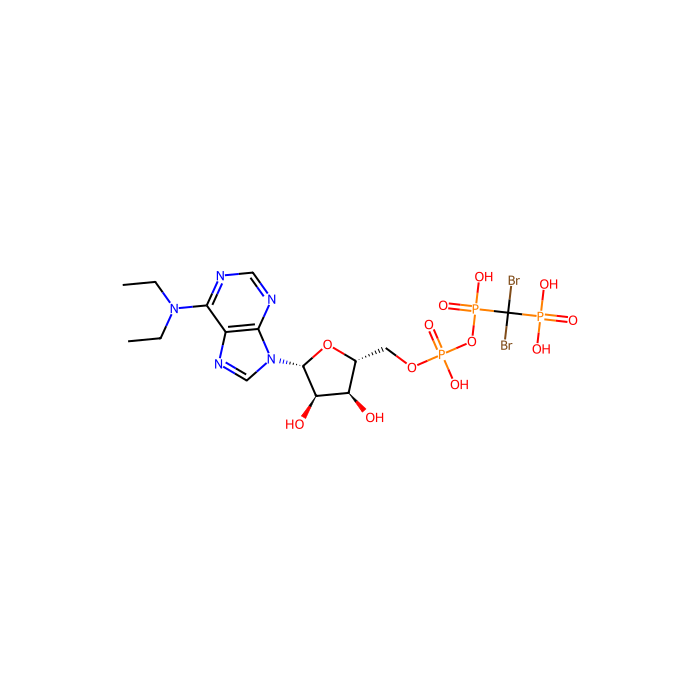 [dibromo-[[[(2R,3S,4R,5R)-5-(6-diethylaminopurin-9-yl)-3,4-dihydroxyoxolan-2-yl]methoxy-hydroxyphosphoryl]oxy-hydroxyphosphoryl]methyl]phosphonic acid, 外核苷三磷酸二磷酸水解酶 1 的抑制剂