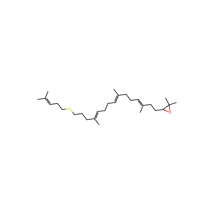 2,2-dimethyl-3-[(3E,11E)-3,7,12-trimethyl-15-[(4-methylpent-3-en-1-yl)sulfanyl]pentadeca-3,7,11-trien-1-yl]oxirane, 羊毛甾醇合成酶抑制剂