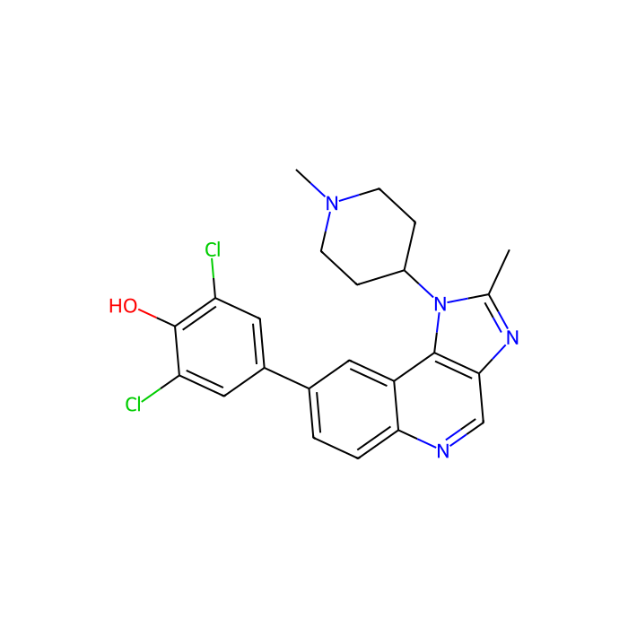 2,6-dichloro-4-[2-methyl-1-(1-methylpiperidin-4-yl)imidazo[4,5-c]quinolin-8-yl]phenol, Janus 激酶 1 抑制剂;Janus 激酶 2 抑制剂;Janus 激酶 3 抑制剂