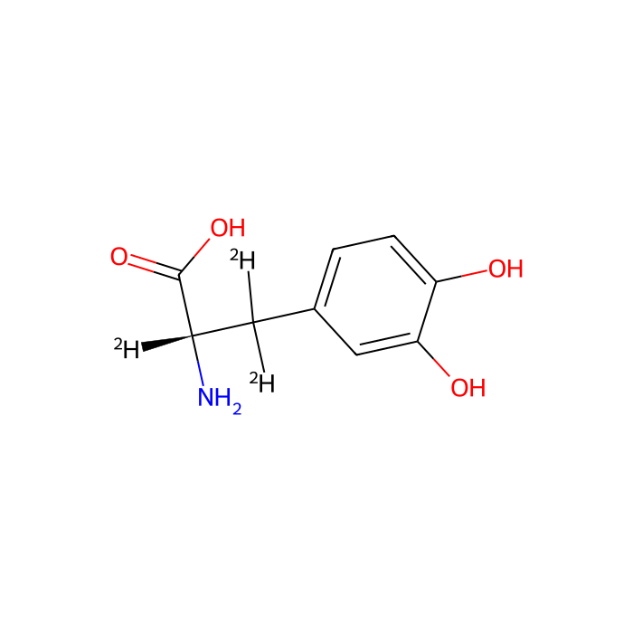 Deuterium-substituted L-DOPA