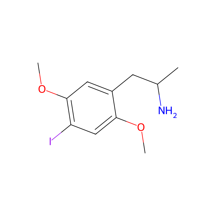 DOI, 5-HT 1e 受体激动剂；5-HT 1F 受体激动剂；5-HT 2A 受体激动剂；5-HT 2B 受体激动剂；5-HT 2C 受体激动剂