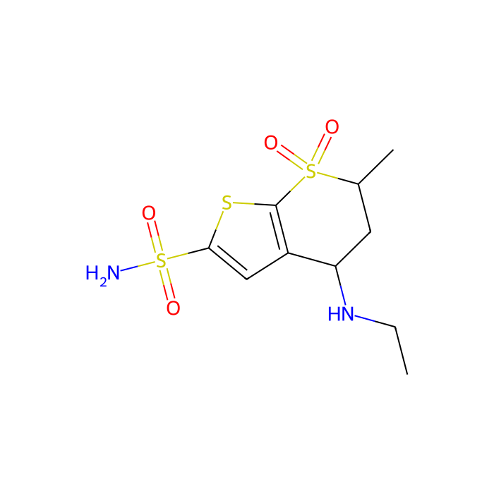 dorzolamide, 碳酸酐酶 1 抑制剂；碳酸酐酶 12 抑制剂；碳酸酐酶 14 抑制剂；碳酸酐酶 7 抑制剂