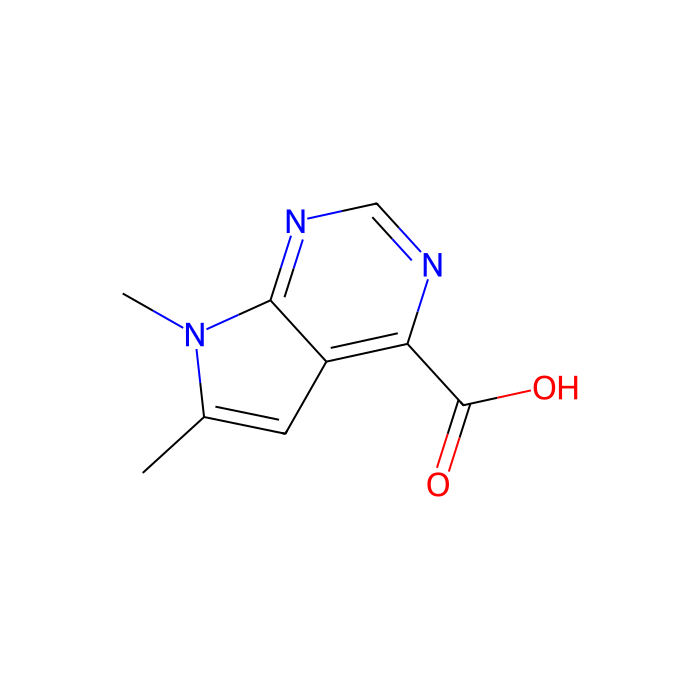 6,7-dimethyl-7H-pyrrolo[2,3-d]pyrimidine-4-carboxylic acid