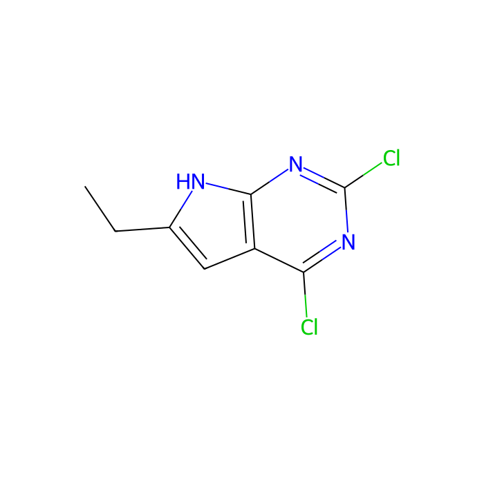 2,4-dichloro-6-ethyl-7h-pyrrolo[2,3-d]pyrimidine