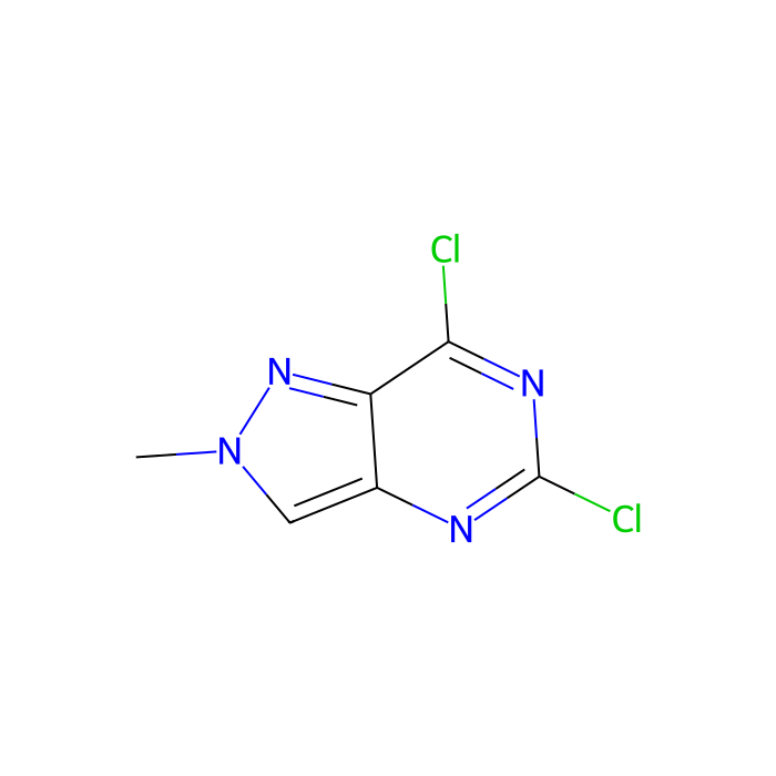 5,7-dichloro-2-methyl-2H-pyrazolo[4,3-d]pyrimidine