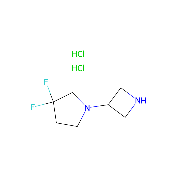 1-(azetidin-3-yl)-3,3-difluoro-pyrrolidine;dihydrochloride