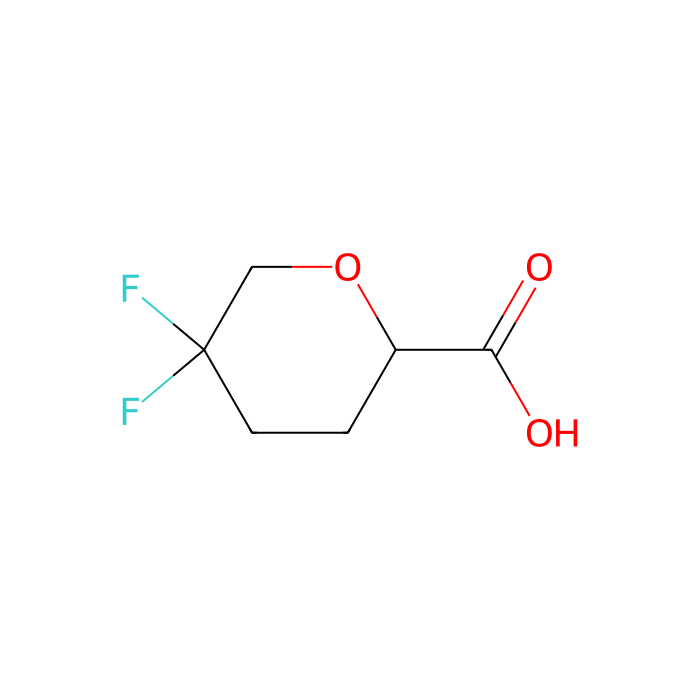 5,5-difluorotetrahydropyran-2-carboxylic acid