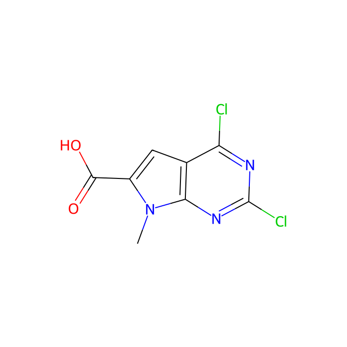 2,4-dichloro-7-methyl-7H-pyrrolo[2,3-d]pyrimidine-6-carboxylic acid