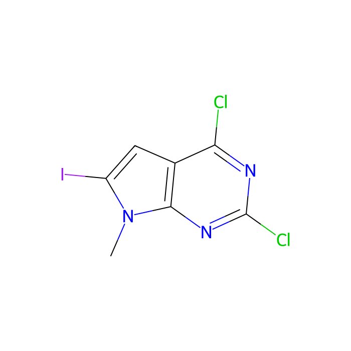 2,4-dichloro-6-iodo-7-methyl-7H-pyrrolo[2,3-d]pyrimidine