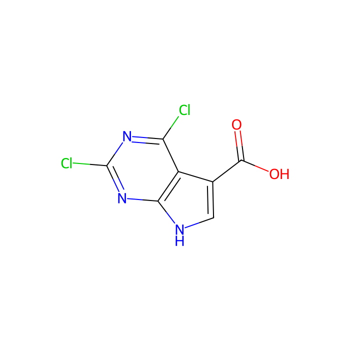 2,4-dichloro-7H-pyrrolo[2,3-d]pyrimidine-5-carboxylic acid