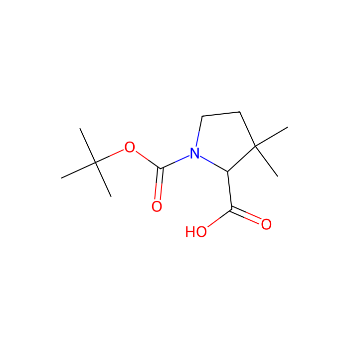(R)-1-(tert-Butoxycarbonyl)-3,3-dimethylpyrrolidine-2-carboxylic acid