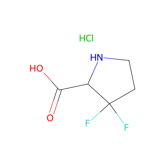 3,3-difluoropyrrolidine-2-carboxylic acid;hydrochloride