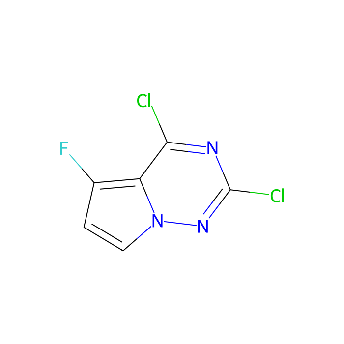 2,4-dichloro-5-fluoro-pyrrolo[2,1-f][1,2,4]triazine
