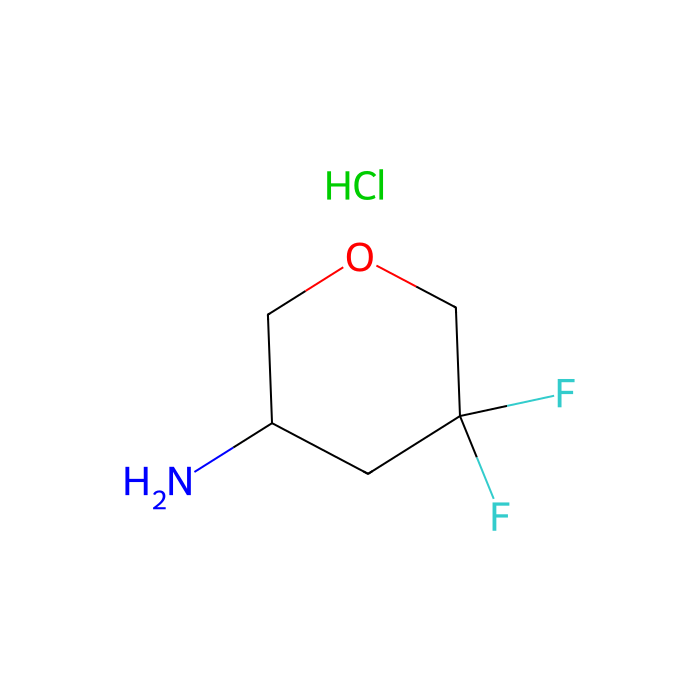 5,5-difluorotetrahydropyran-3-amine;hydrochloride